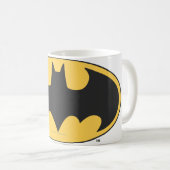 Batman Symbol | Oval Logo Kaffeetasse (VorderseiteRechts)