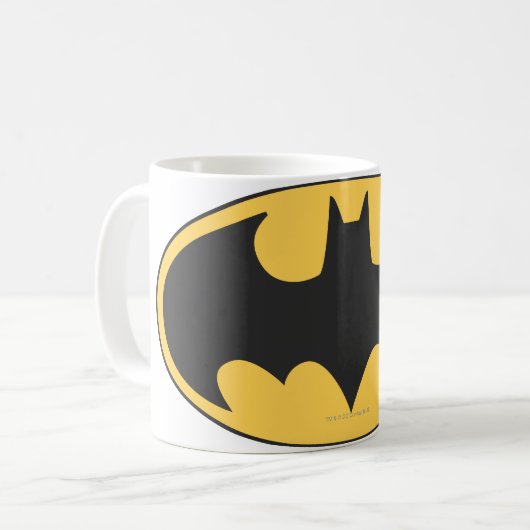 Batman Symbol | Oval Logo Kaffeetasse (Vorderseite Links)