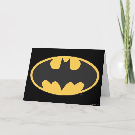 Batman Symbol | Oval Logo Karte (Vorderseite)
