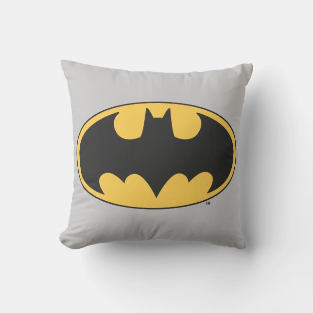Batman Symbol | Oval Logo Kissen (Vorderseite)