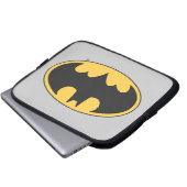 Batman Symbol | Oval Logo Laptopschutzhülle (Vorne Knopf)