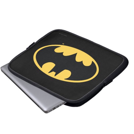 Batman Symbol | Oval Logo Laptopschutzhülle (Vorne Knopf)