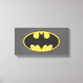 Batman Symbol | Oval Logo Leinwanddruck (Vorderseite)
