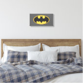 Batman Symbol | Oval Logo Leinwanddruck (Insitu (Schlafzimmer))