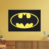 Batman Symbol | Oval Logo Leinwanddruck (Insitu (Wohnzimmer))