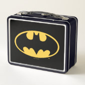 Batman Symbol | Oval Logo Metall Brotdose (Rückseite)