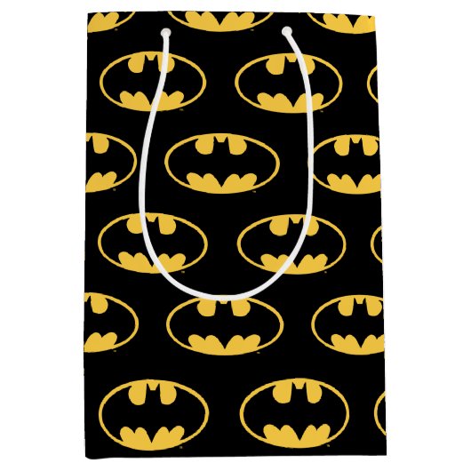 Batman Symbol | Oval Logo Mittlere Geschenktüte (Vorderseite)