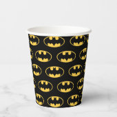Batman Symbol | Oval Logo Pappbecher (Rückseite)