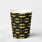 Batman Symbol | Oval Logo Pappbecher (Rechts)
