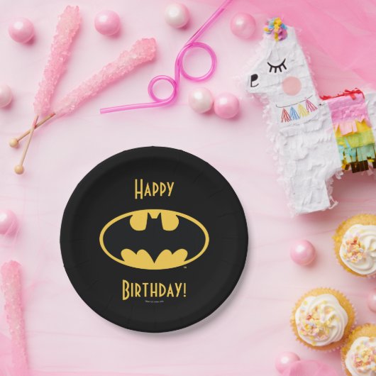 Batman Symbol | Oval Logo Pappteller (Party)
