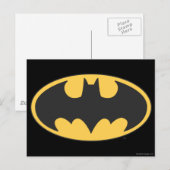 Batman Symbol | Oval Logo Postkarte (Vorne/Hinten)