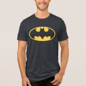 Batman Symbol | Oval Logo Tri-Blend Shirt (Vorderseite)