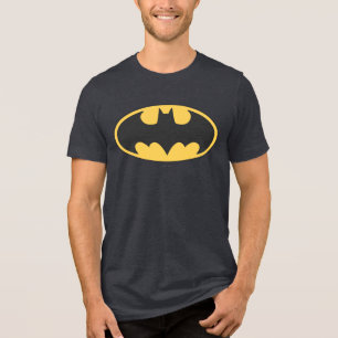 Batman Symbol Oval Logo Tri-Blend Shirt