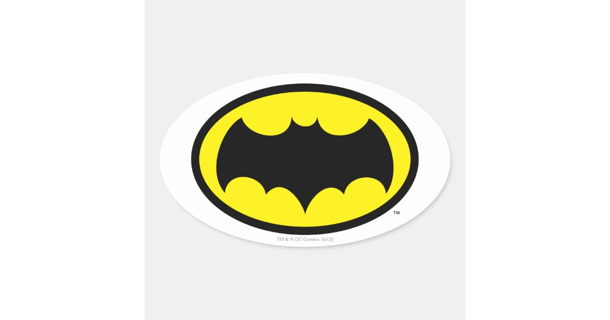 DC Comics Batman Logo Schwarze Fledermaus Klassisch Aufkleber Sticker