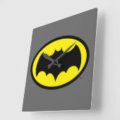Batman Symbol Quadratische Wanduhr (Winkel)