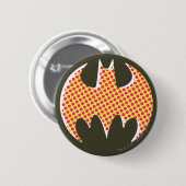 Batman Symbol | Red Halftone Logo Button (Vorne & Hinten)