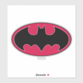 Batman Symbol | Rotes Schwarzes Logo Aufkleber (Blatt)