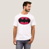 Batman Symbol | Rotes Schwarzes Logo T-Shirt (Vorne ganz)