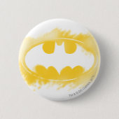 Batman Symbol | Schwarz-Gelb-Logo Button (Vorderseite)