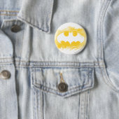 Batman Symbol | Schwarz-Gelb-Logo Button (Beispiel)