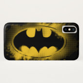 Batman Symbol | Schwarz-Gelb-Logo Case-Mate iPhone Hülle (Rückseite (Horizontal))