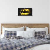 Batman Symbol | Schwarz-Gelb-Logo Leinwanddruck (Insitu (Schlafzimmer))