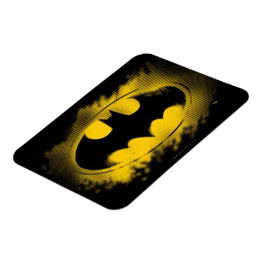 Batman Symbol | Schwarz-Gelb-Logo Magnet (Linke Seite)