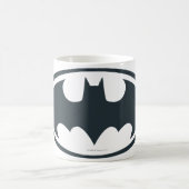 Batman Symbol | Schwarz-Weiß-Logo Kaffeetasse (Mittel)