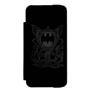 Batman Symbol   Schwarz-weiße Stadtlegende Logo Incipio Watson™ iPhone 5 Geldbörsen Hülle