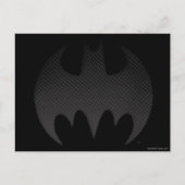 Batman Symbol | Schwarz-weißes Logo Postkarte (Vorderseite)