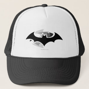 Batman Symbol   Schwarzes Schattenlogo Truckerkappe