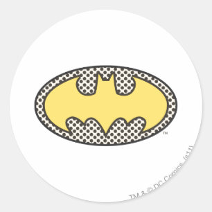 Batman Symbol   Showtime Logo Runder Aufkleber