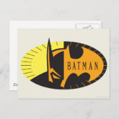 Batman Symbol | SILHOUETTE Postkarte (Vorne/Hinten)