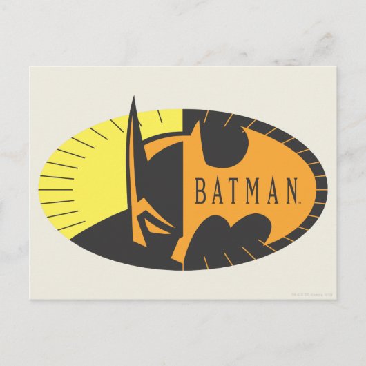Batman Symbol | SILHOUETTE Postkarte (Vorderseite)