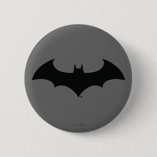 Batman Symbol Simple Bat Silhouette Logo Button