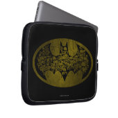 Batman Symbol | Skulpturen im Bat-Logo Laptopschutzhülle (Vorne Rechts)