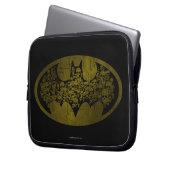 Batman Symbol | Skulpturen im Bat-Logo Laptopschutzhülle (Vorderseite Links)