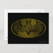 Batman Symbol | Skulpturen im Bat-Logo Postkarte (Vorne/Hinten)