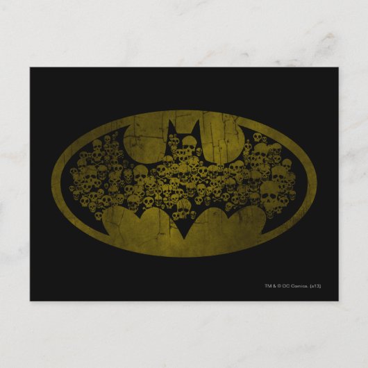 Batman Symbol | Skulpturen im Bat-Logo Postkarte (Vorderseite)