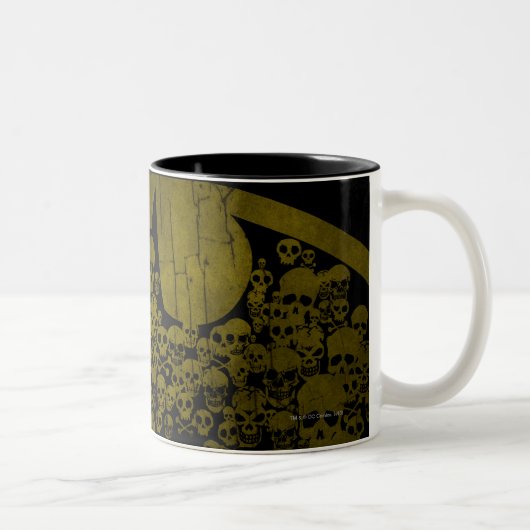 Batman Symbol | Skulpturen im Bat-Logo Zweifarbige Tasse (Rechts)