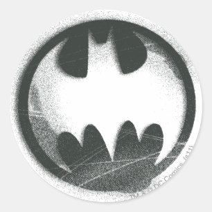 Batman Symbol Spray Symbol Logo Runder Aufkleber