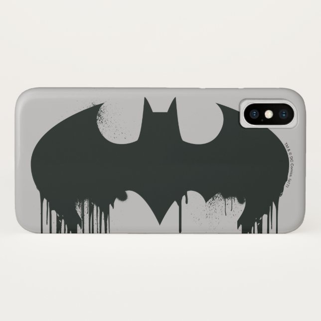 Batman Symbol | Spraypainlogo Case-Mate iPhone Hülle (Rückseite (Horizontal))