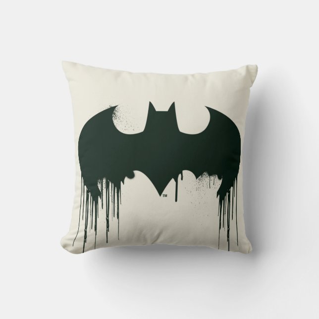 Batman Symbol | Spraypainlogo Kissen (Vorderseite)