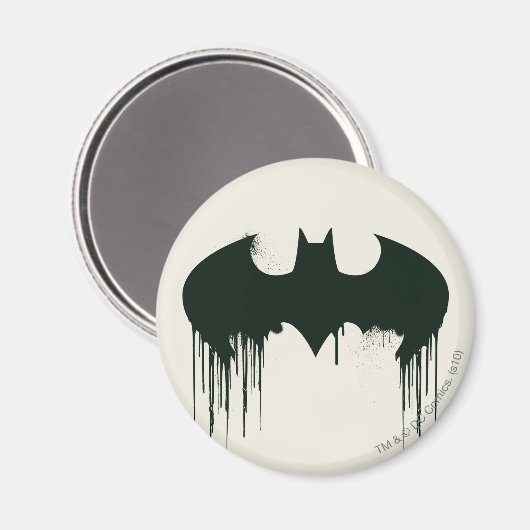 Batman Symbol | Spraypainlogo Magnet (Vorderseite/Rückseite)
