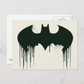 Batman Symbol | Spraypainlogo Postkarte (Vorne/Hinten)
