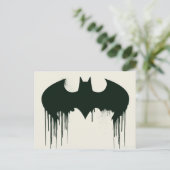 Batman Symbol | Spraypainlogo Postkarte (Stehend Vorderseite)