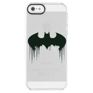 Batman Symbol   Spraypainlogo Durchsichtige iPhone SE/5/5s Hülle