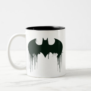 Batman Symbol Spraypainlogo Zweifarbige Tasse