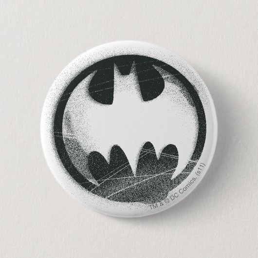 Batman Symbol | Spraysymbol-Logo Button (Vorderseite)