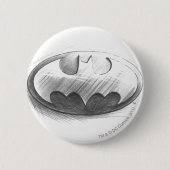 Batman Symbol | Zeichnend Zeichen Button (Vorderseite)